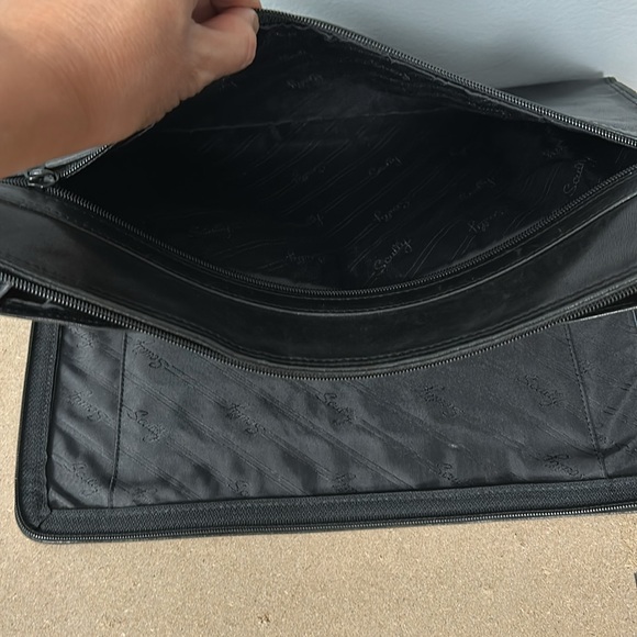 Scully Leather Black Briefcase vintage gently used condition - Picture 13 of 15